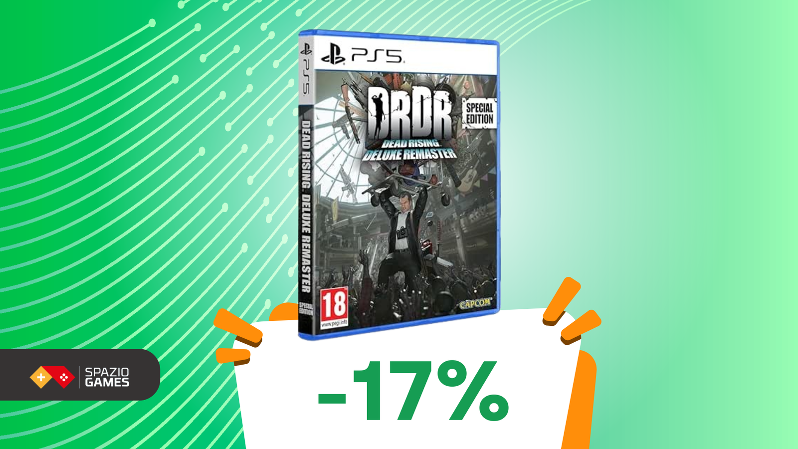Zombie, azione e ironia: Dead Rising Deluxe Remaster per PS5 a 26€!
