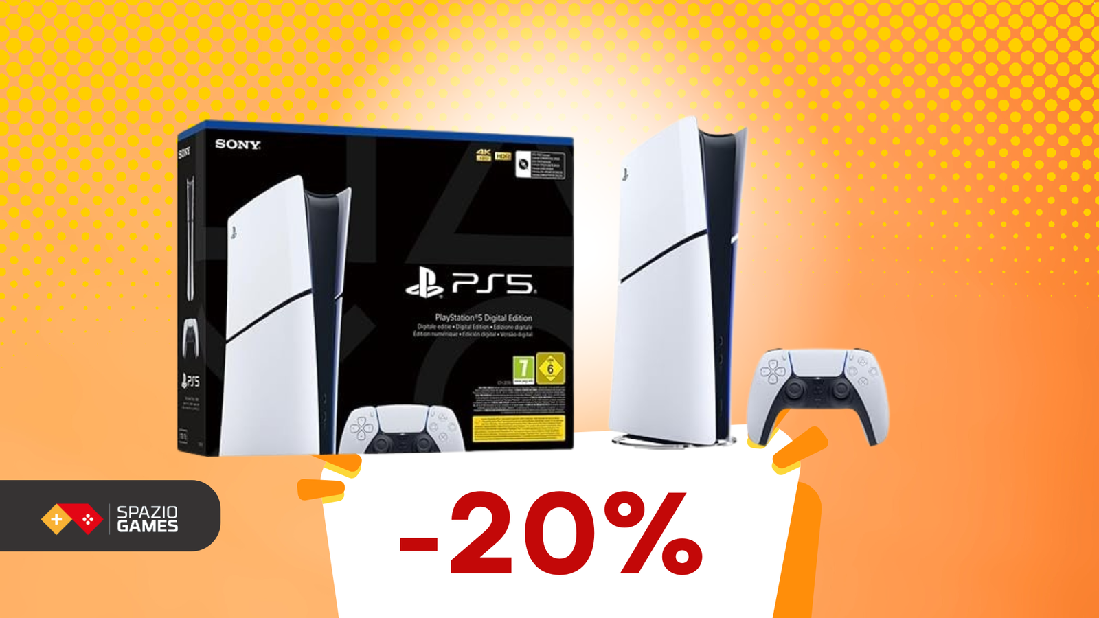 Design compatto, prestazioni wow: PS5 Digital Slim a 399€!