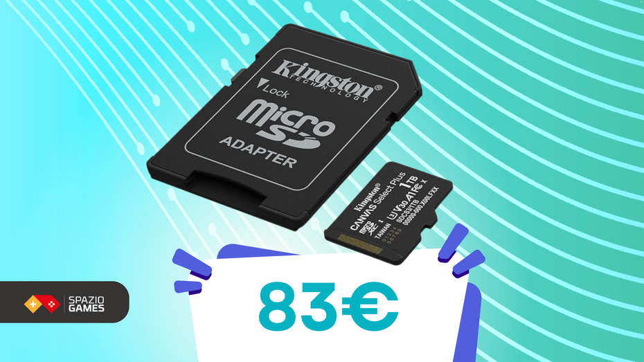 Immagine di MicroSD Kingston da 1TB con adattatore a 83€: è minimo storico!