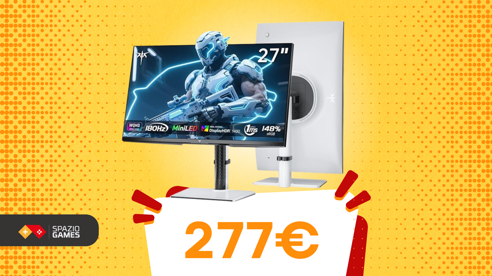 Immagini fluide e nitide con questo monitor 27" a 277€!