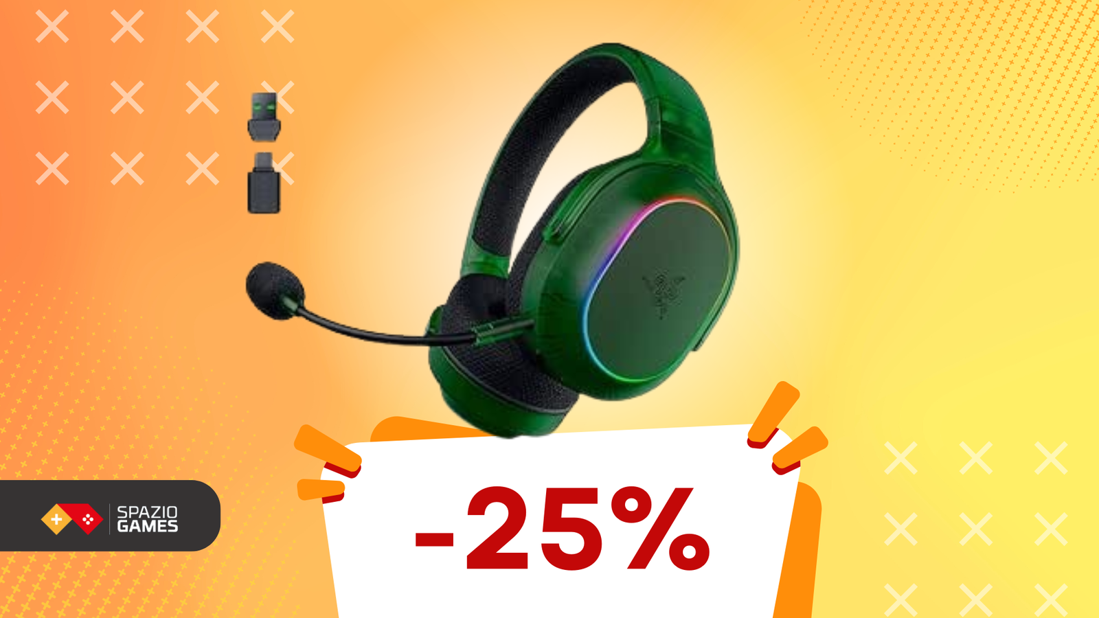 Gaming multipiattaforma con queste cuffie Razer a 112€!