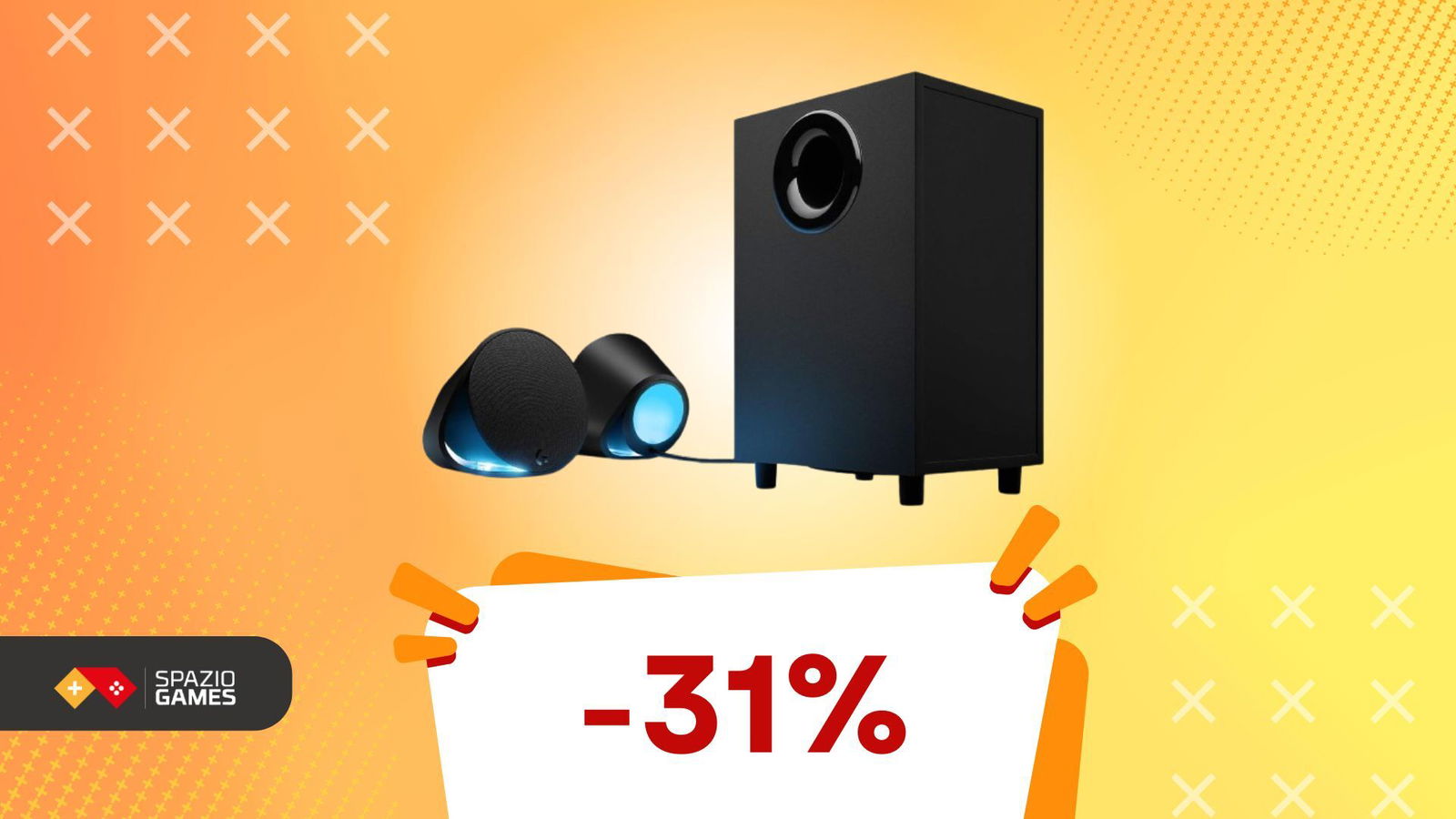 Vivi ogni colpo come se fossi dentro il gioco con questo Logitech 2.1