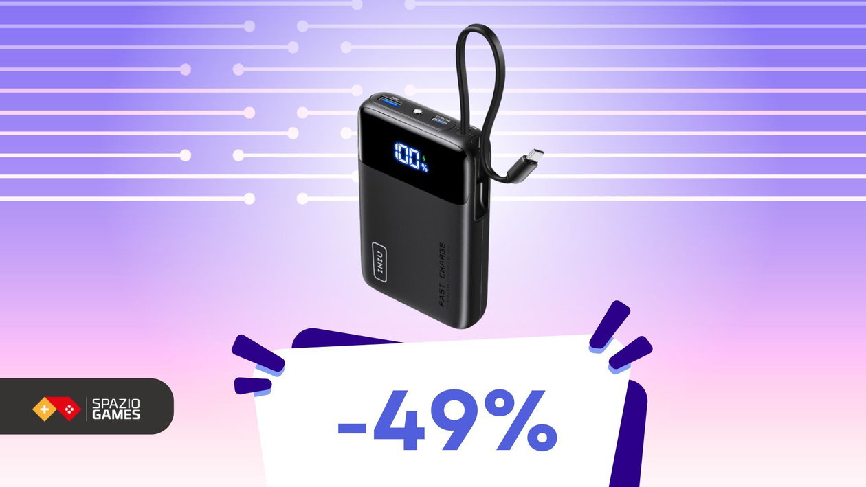 Immagine di Doppio sconto su questa powerbank: -30% subito e un -49% al check-out
