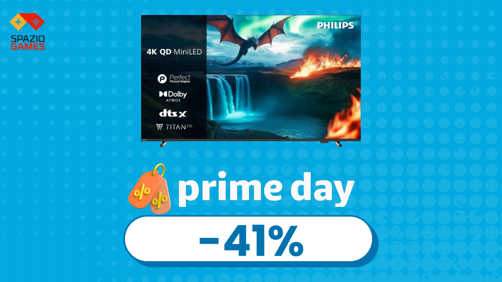 Mega sconto su Philips Ambilight 65": solo 449€!