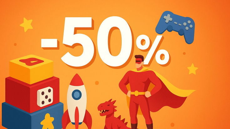 Tutto a -50% su IBS: giochi, action figures e molto altro! Solo per poco