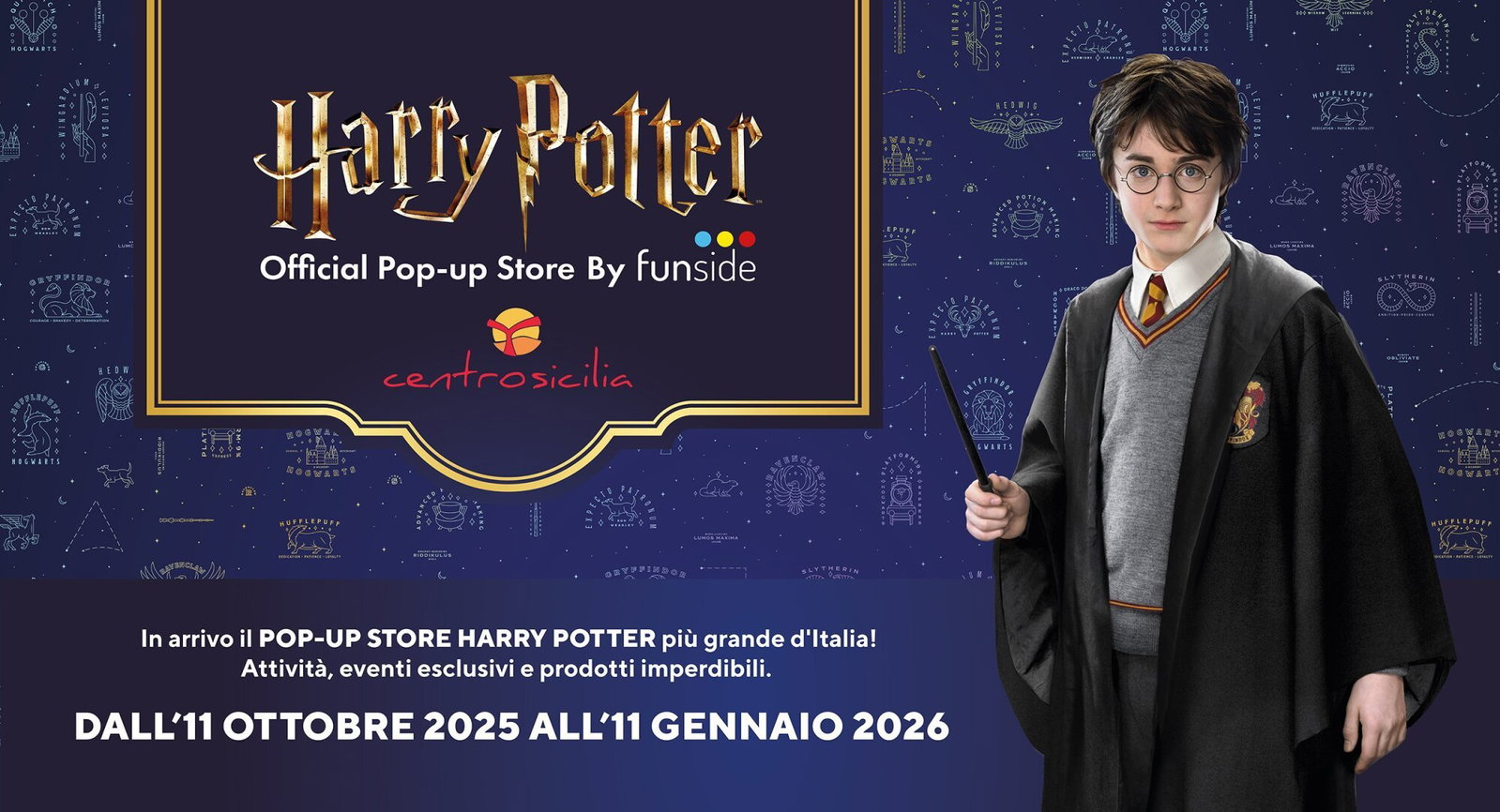 Harry Potter conquista la Sicilia con un pop-up store da sogno