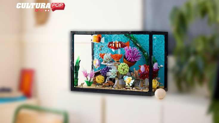 Set LEGO Icons Acquario: vita marina in mattoncini