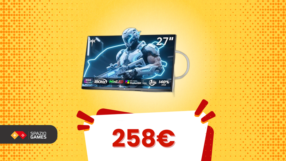 Immagine di Monitor da urlo: HDR1400, QHD e 180Hz sotto i 260€