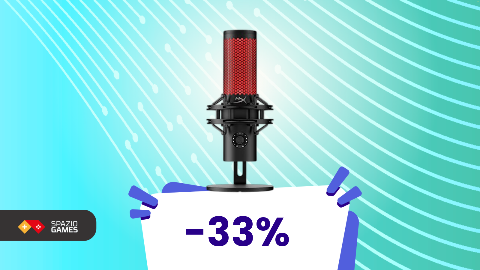 HyperX QuadCast 2, CHE PREZZO! Su Amazon risparmi il 33%