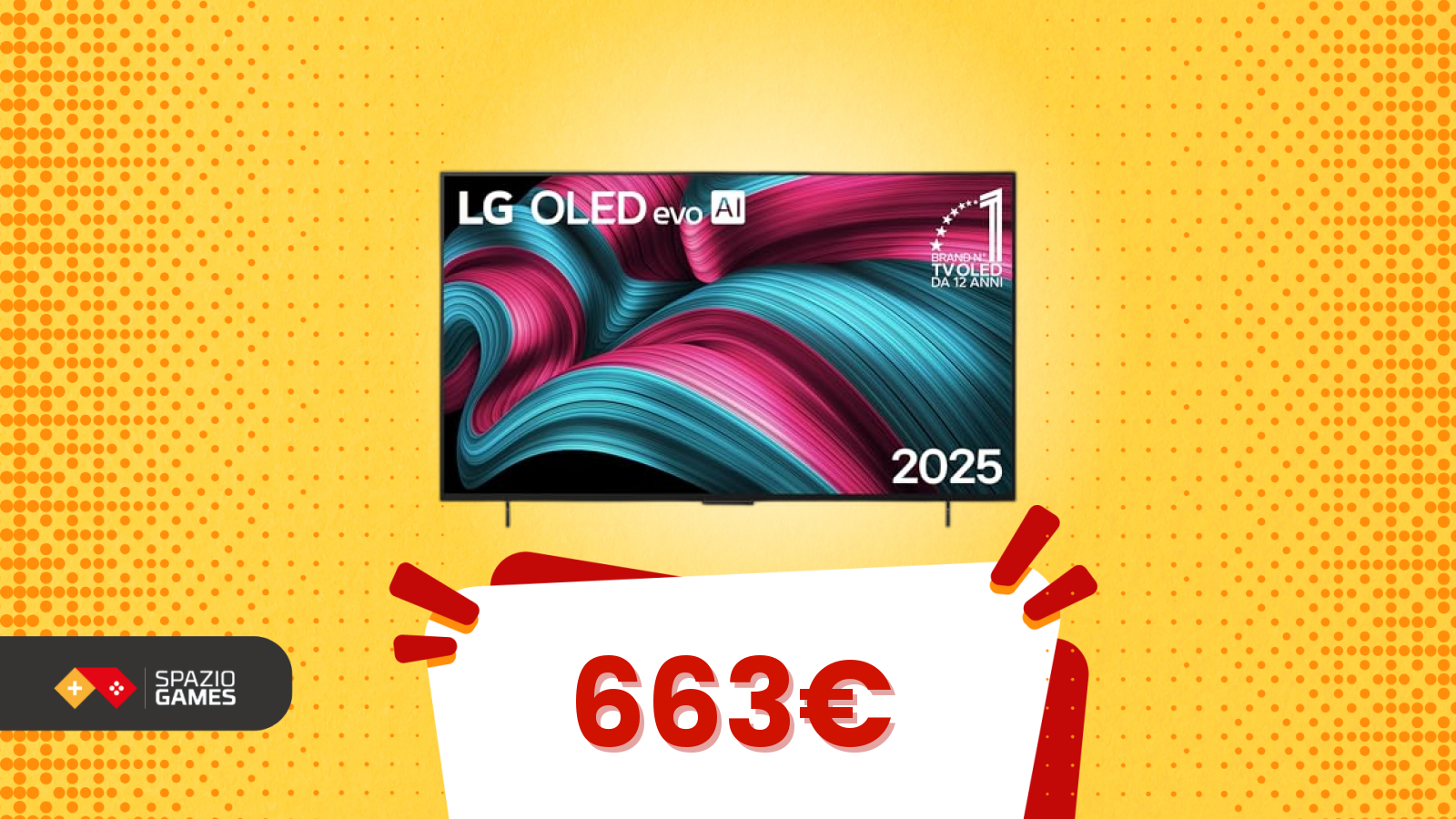 LG OLED evo AI C5 42 pollici, CHE PREZZO! Su Amazon risparmi il 34%