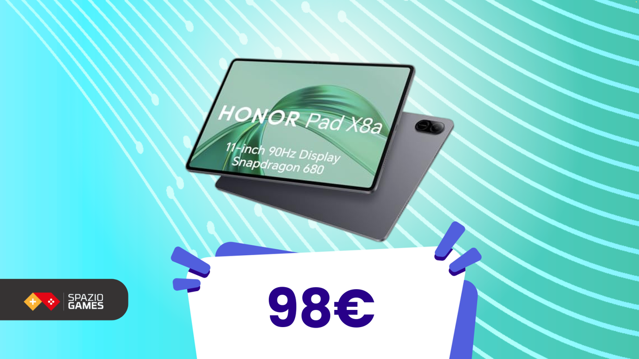 Immagine di Amazon fa a pezzi il prezzo di questo tablet Honor: sotto i 100€ per un periodo limitato