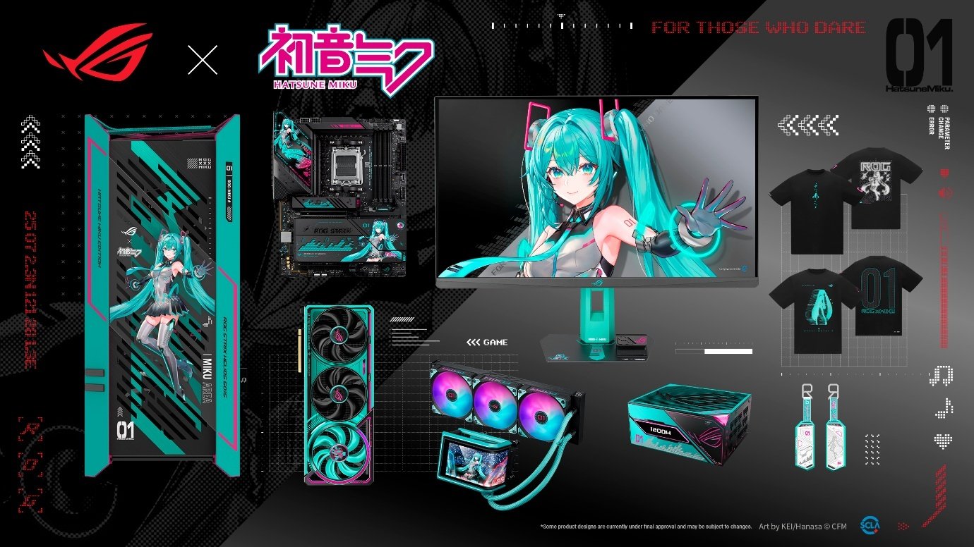 Hatsune Miku sbarca nella lineup ASUS ROG