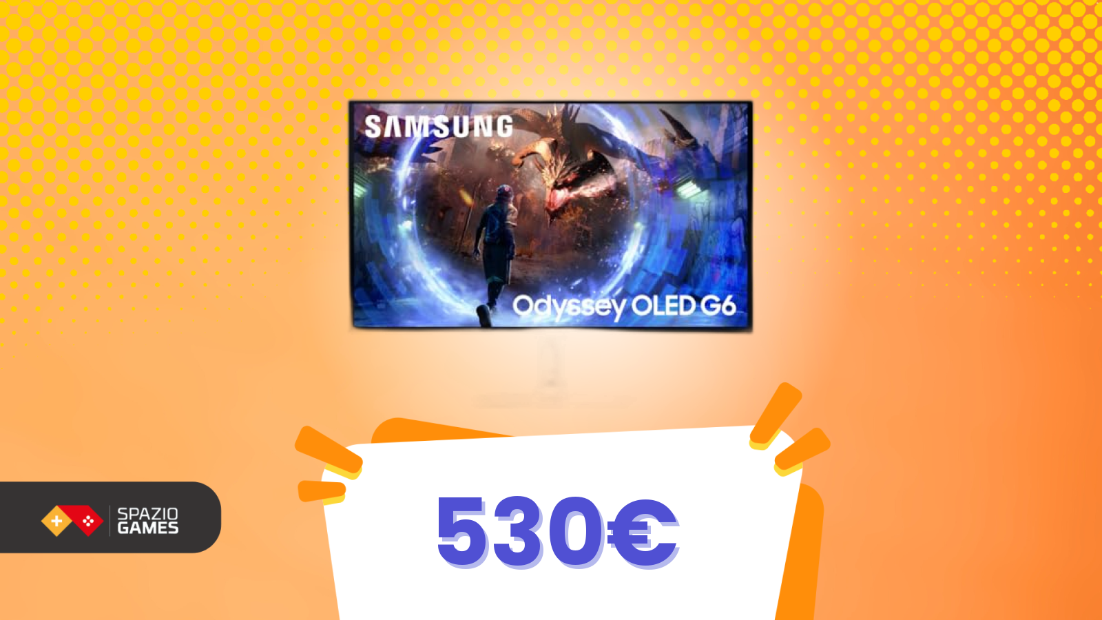 Monitor Samsung Odyssey G6 in offerta: gaming pro a prezzo bomba!