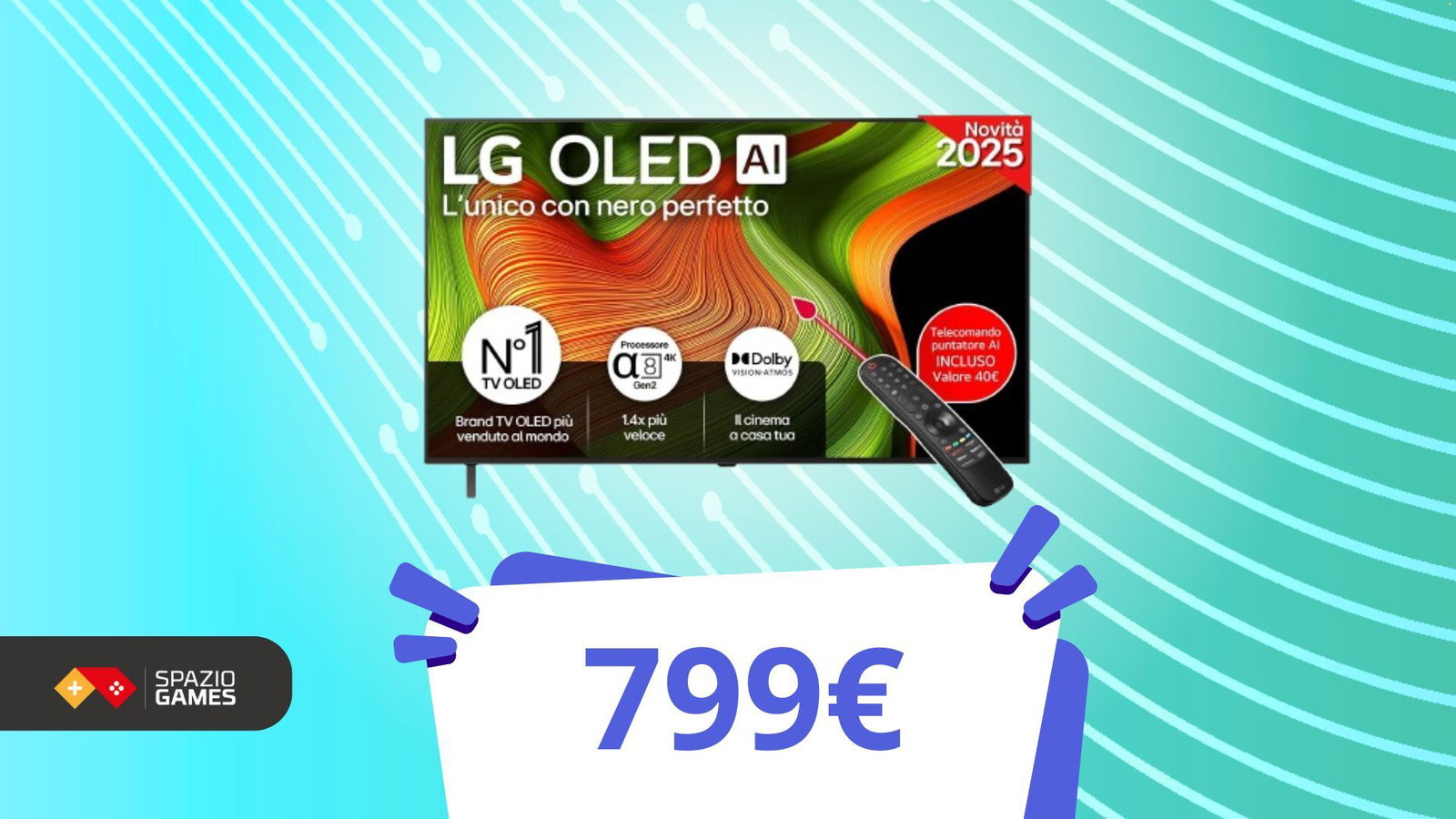 OLED accessibile: Mediaworld propone l'LG base a meno di 800€