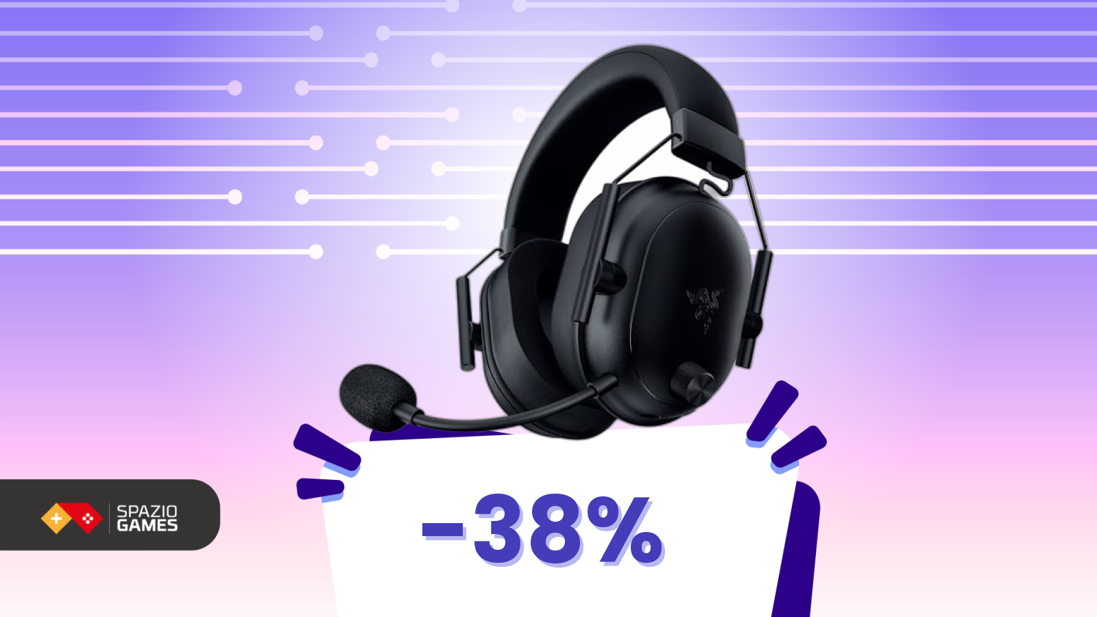 Razer BlackShark V2 HyperSpeed, leggere e perfette gli FPS. Oggi sono vostre a meno di 100€