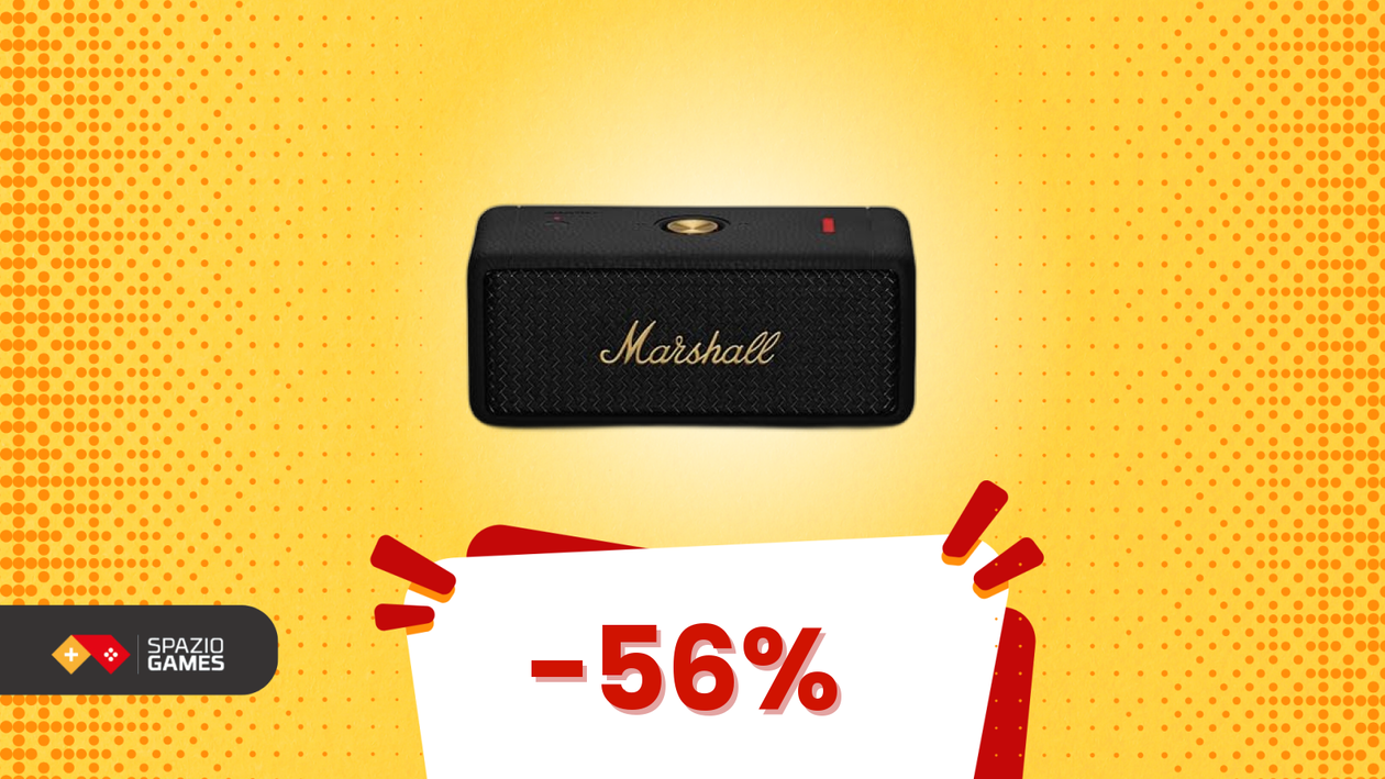 Immagine di Musica al TOP con la cassa Marshall Emberton II! Per il Black Friday avete il 56% di sconto