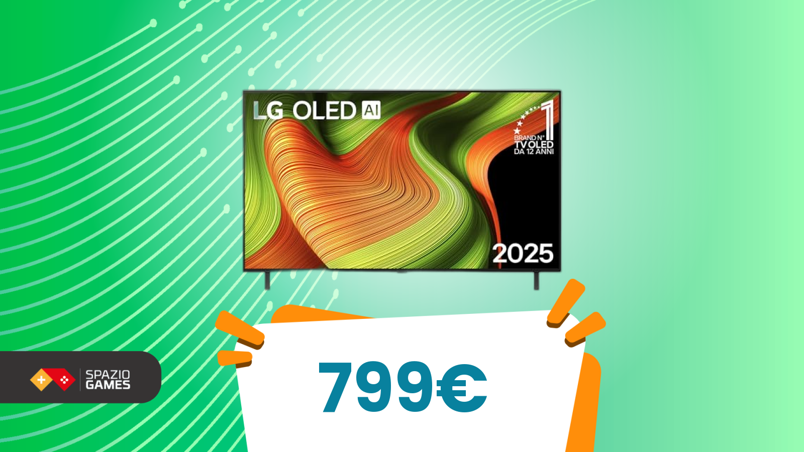 LG OLED AI B5 55 pollici a PREZZO SHOCK! Smart TV 4K con α8 Gen2 a 799€