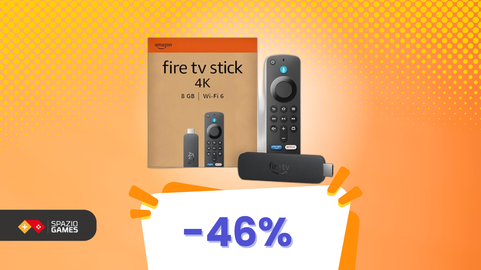 La vostra Smart TV è lenta? Risolvere con Fire TV Stick 4K! Oggi la pagate il 46% in meno