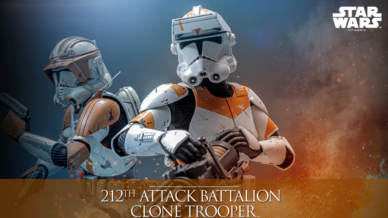 Star Wars: il 212th Attack Battalion Clone Trooper Deluxe conquista la linea Hot Toys