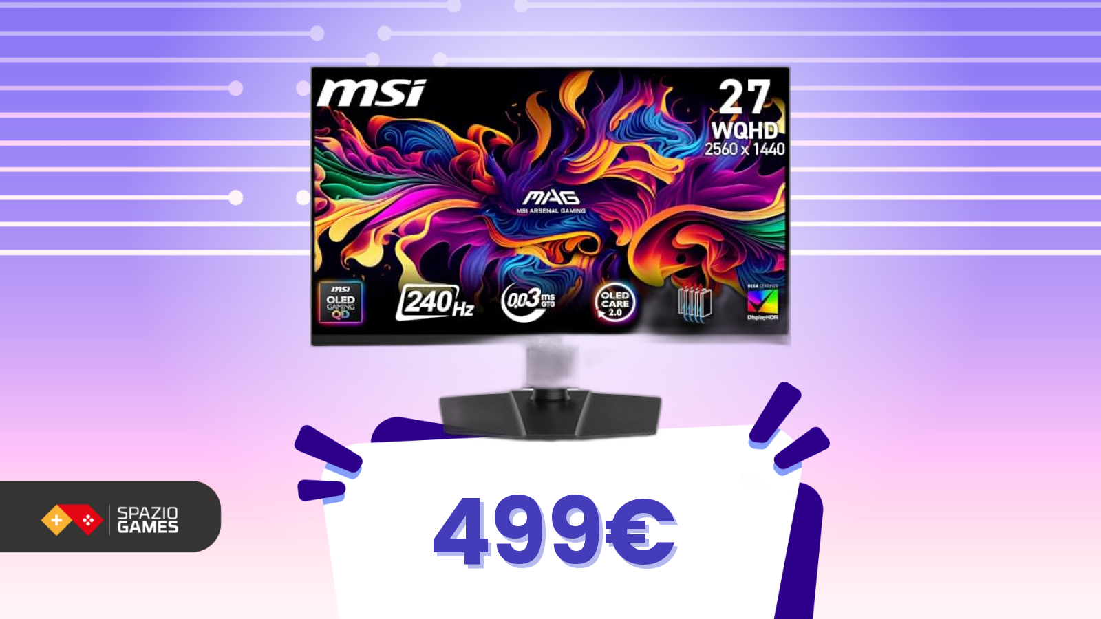 Black Friday agli sgoccioli, ma l’affare resiste: monitor OLED ancora sotto i 500€