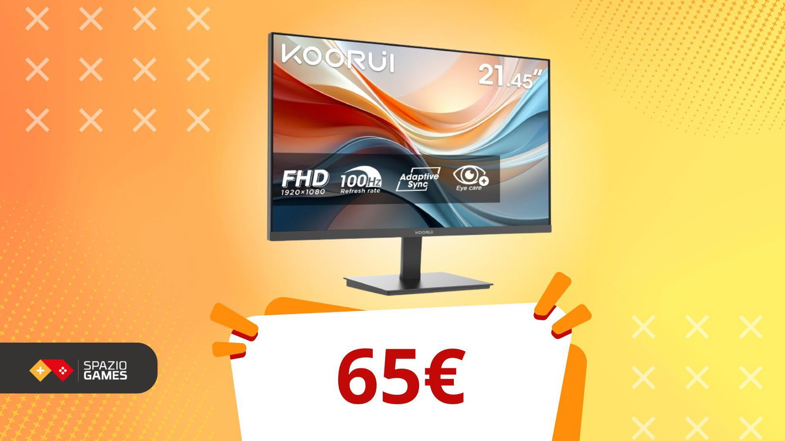Il monitor ideale per una scrivania piccola oggi costa solo 65€
