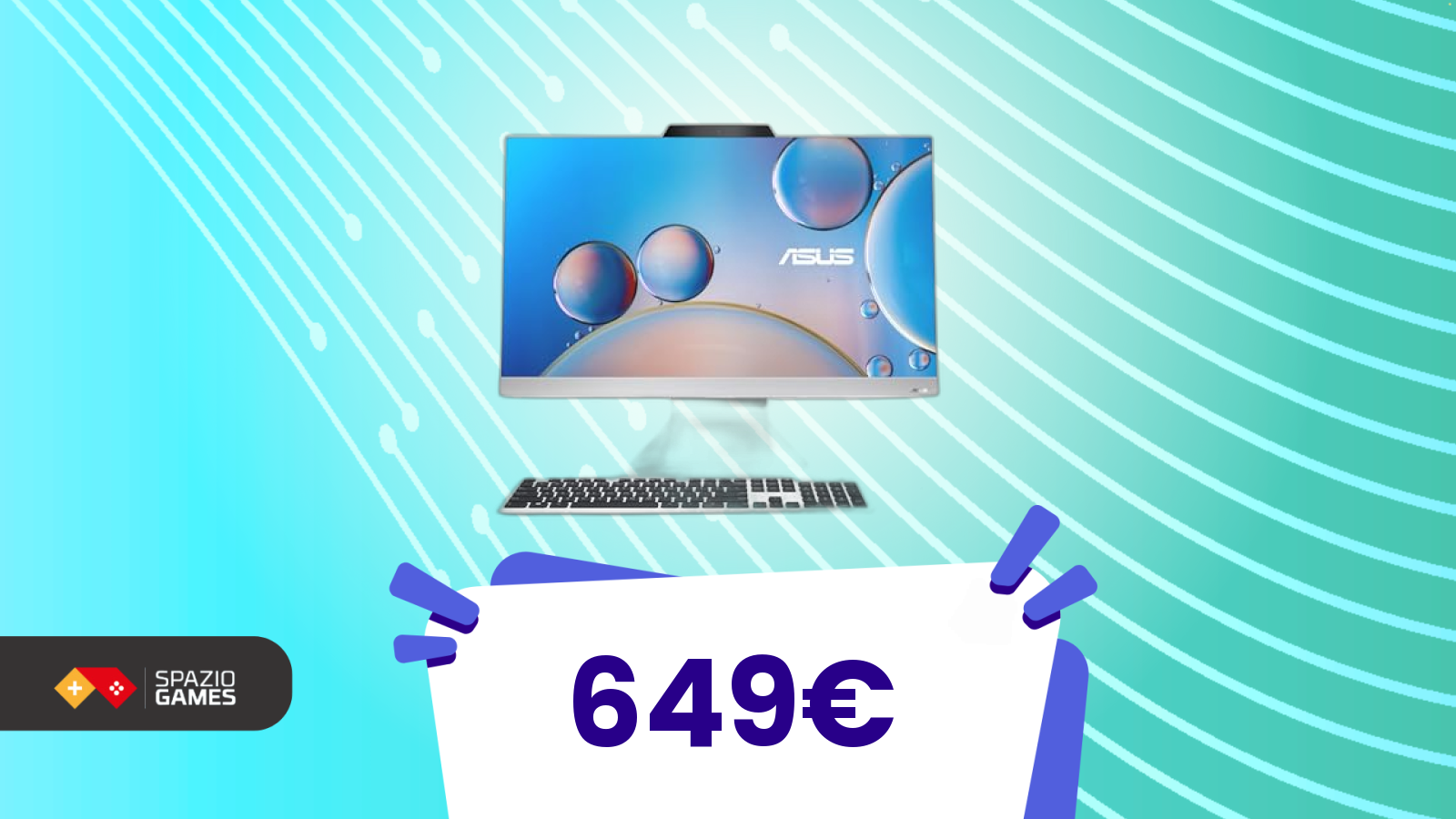 Stop ai dilemmi da scrivania! PC Asus completo a meno di 650€