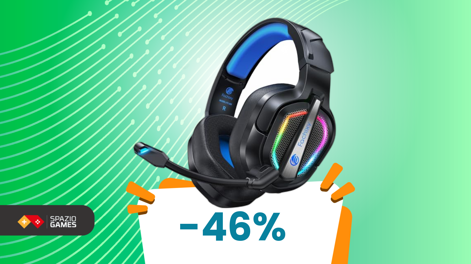 Chi osa, risparmia! Cuffie gaming spavalde a meno 46%