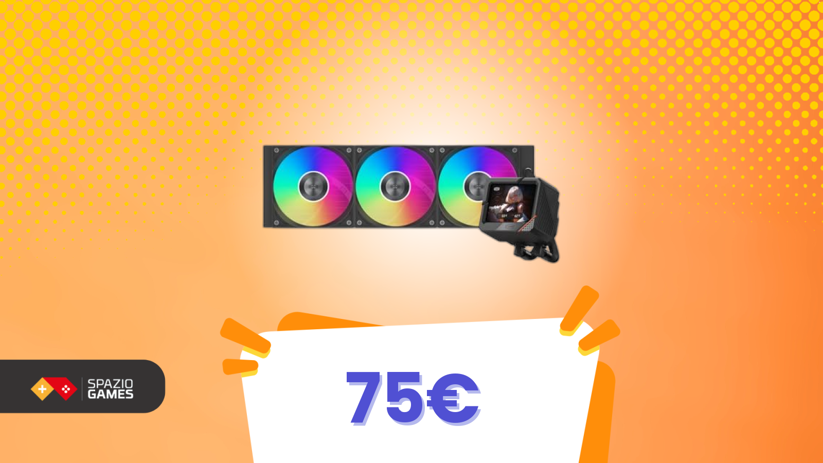 Solo 75€ per un dissipatore a liquido con display: l’offerta che aspettavi