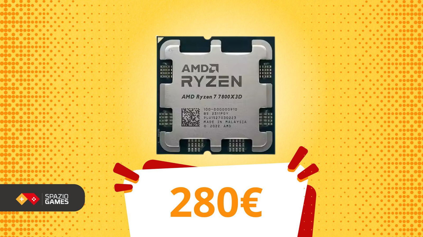 Il regalo perfetto per il tuo PC: 7800X3D a 280€ prima delle feste
