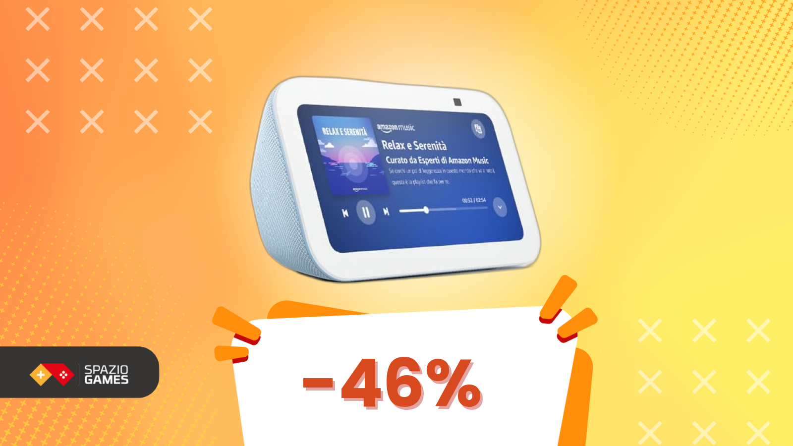 Echo Show 5 in super sconto: il modello più recente ora sotto i 60€