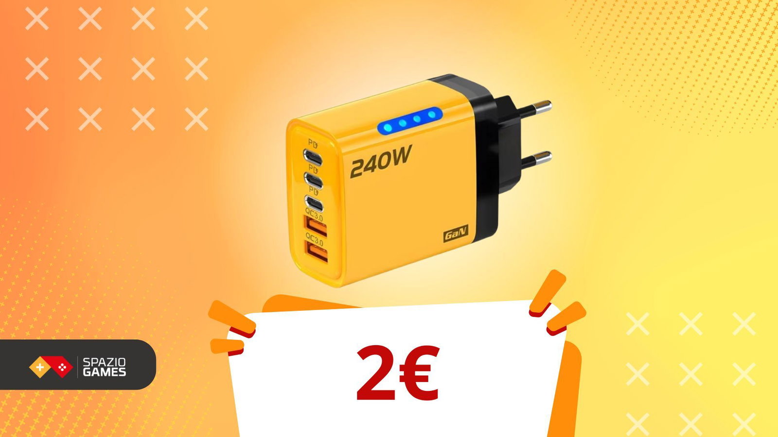 Questo caricatore da 240W costa solo 2€ e sembra una bomba