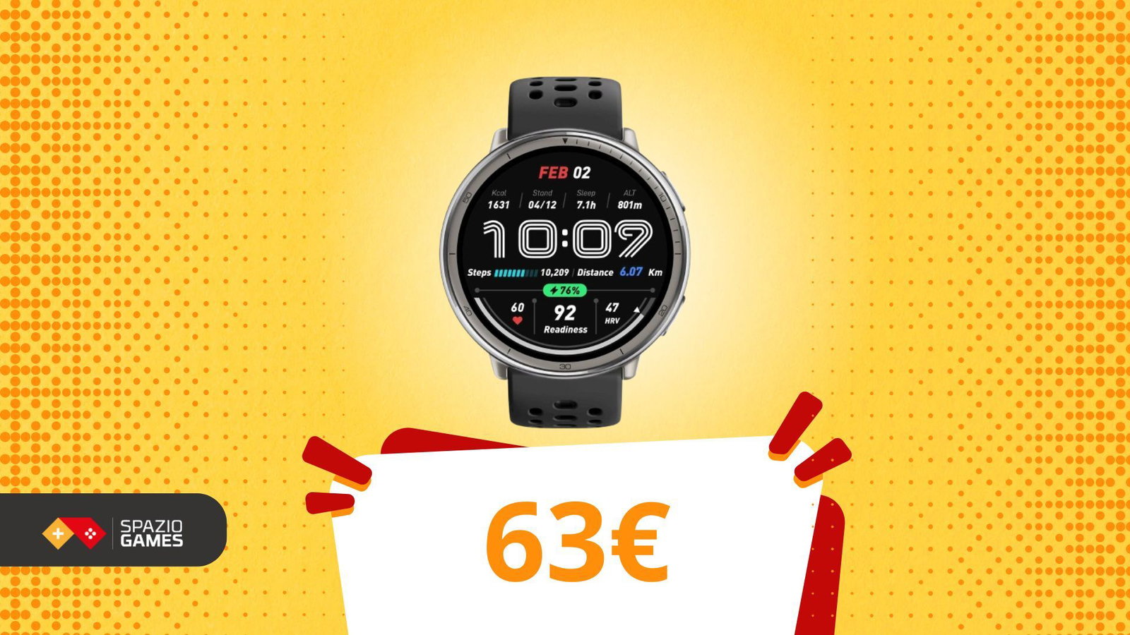 Torna l’Amazfit con il miglior rapporto qualità/prezzo: oggi solo 63€