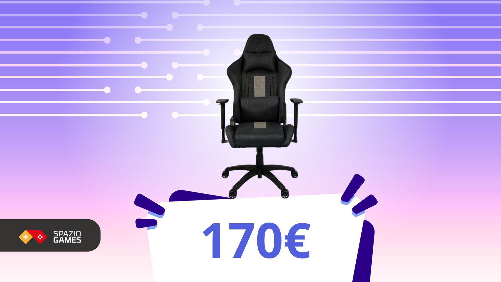 Buff alla comodità! La sedia gaming Corsair oggi costa meno da Mediaworld