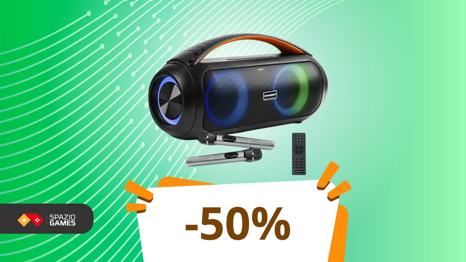 Altro che sconto: con questa cassa Bluetooth puoi fare karaoke