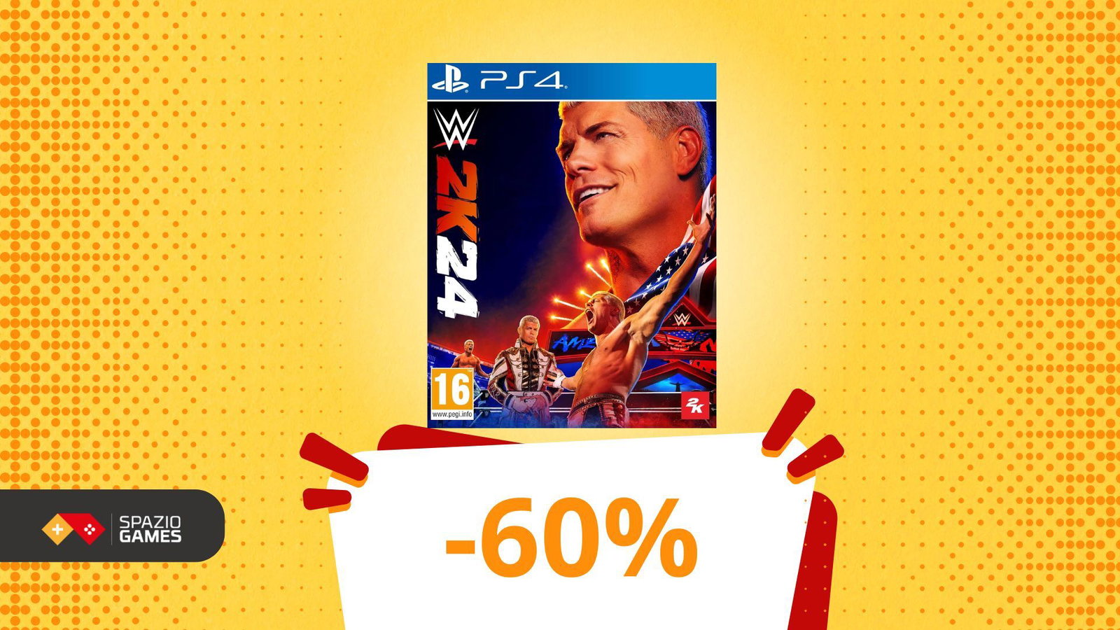 Dal ring allo scaffale sconti: WWE 2024 costa solo 7€