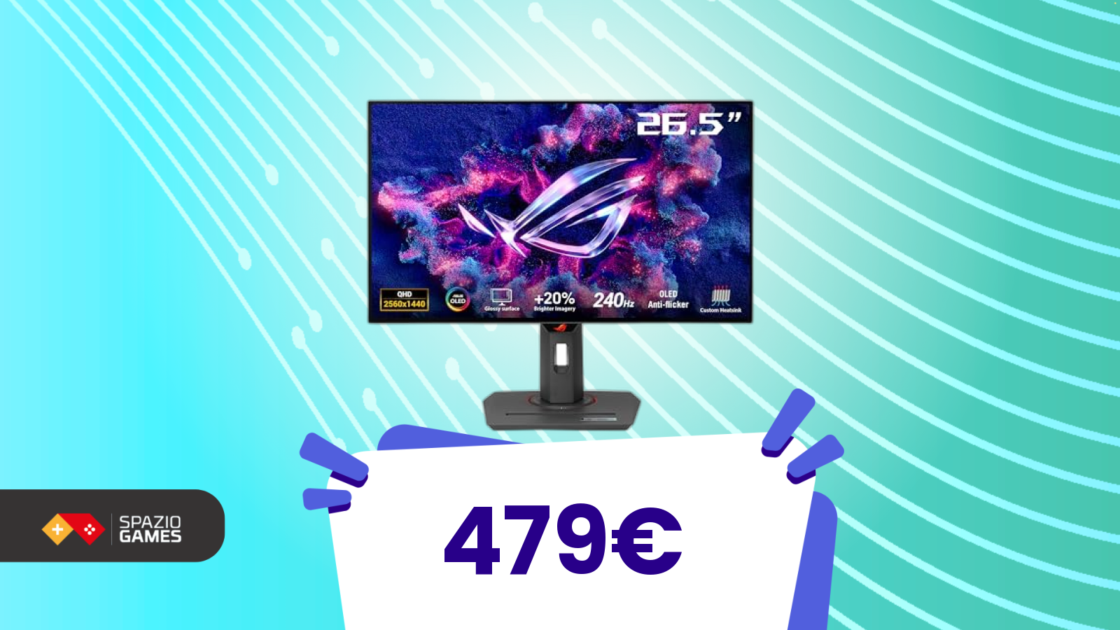 Guardarlo è un piacere, comprarlo ora è un affare: ASUS ROG OLED