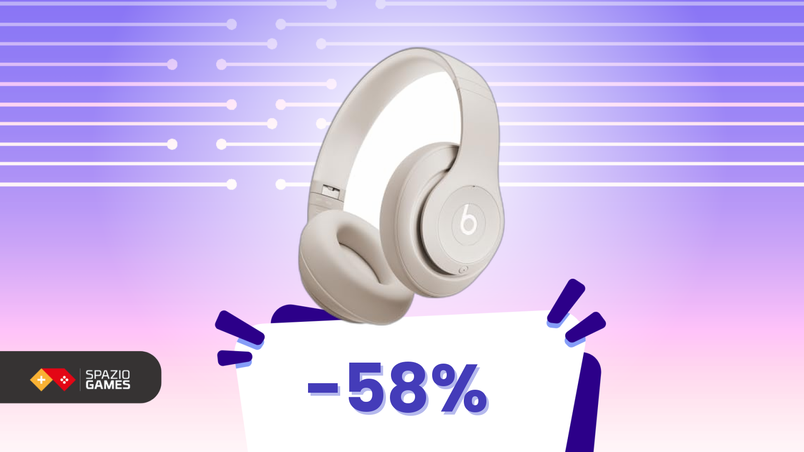Cuffie Beats che suonano come dal vivo, prezzo che sembra un sogno: -58%!