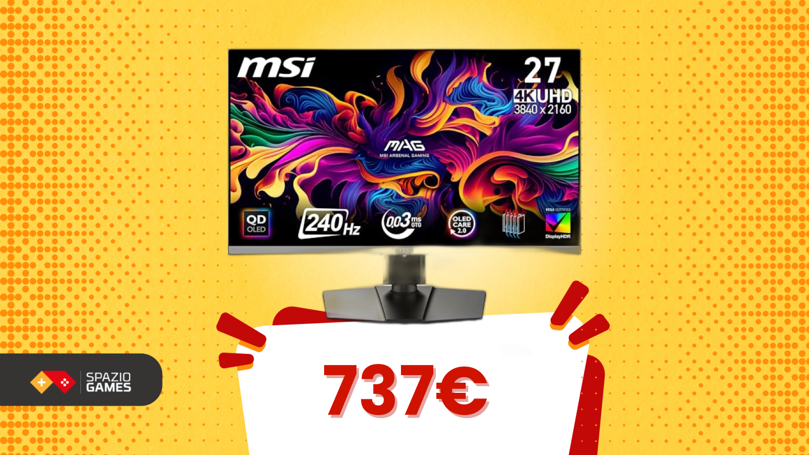 CROLLA IL PREZZO di questo monitor MSI OLED 4K! -26%