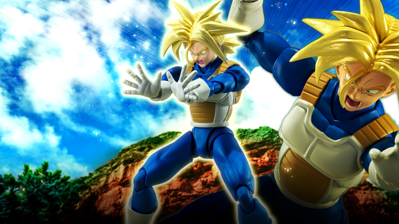 Trunks fa nuovamente il suo ingresso dal futuro nella SH Figuarts di Bandai