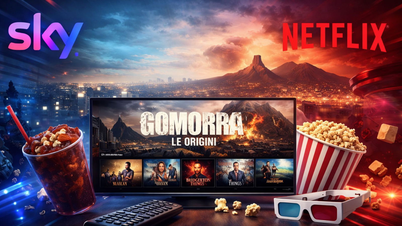 Sky lancia la nuova offerta: Netflix incluso! Scopri Gomorra Le origini e tanto altro
