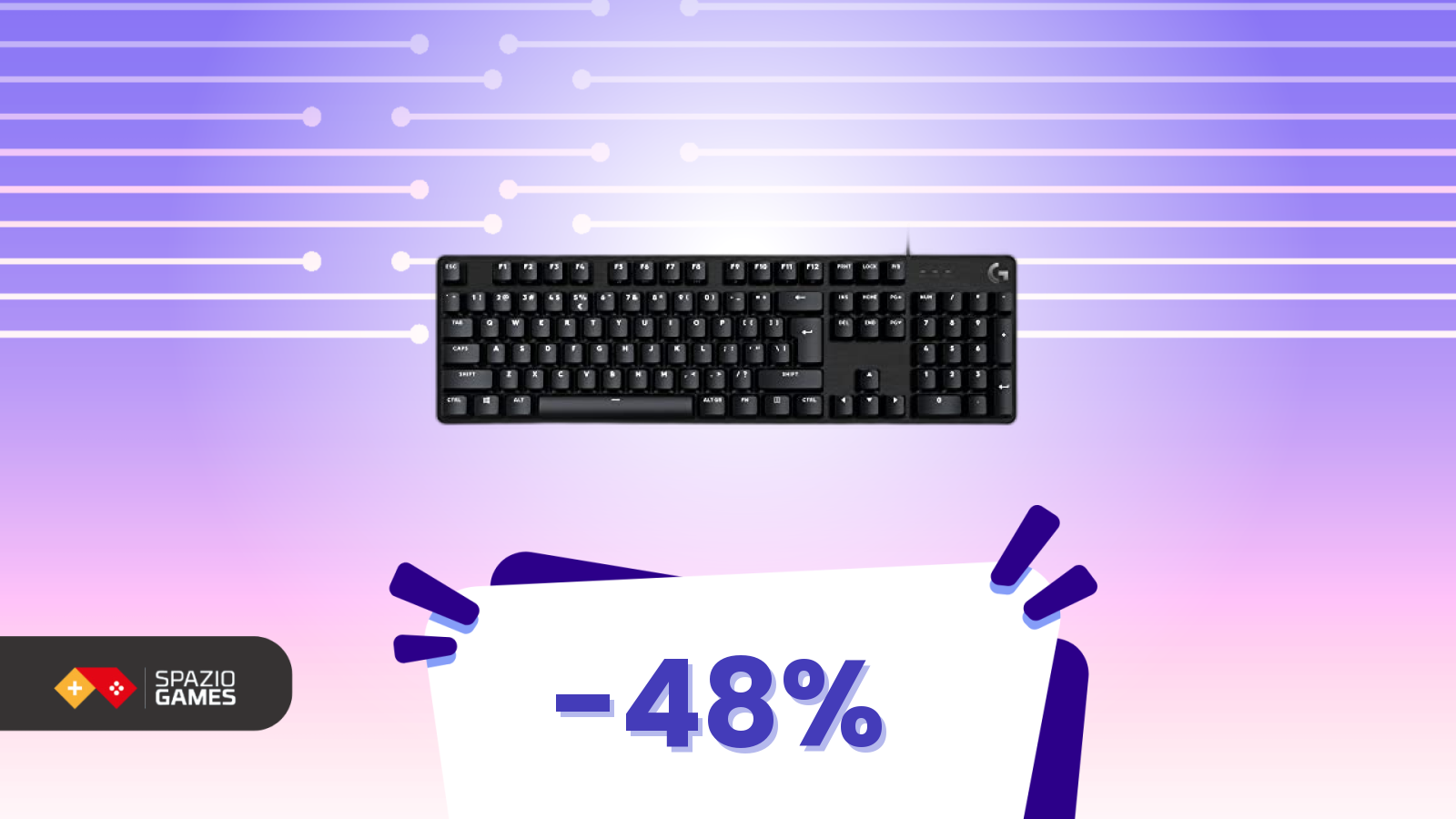 Sconto shock del 48% su questa tastiera Logitech completa