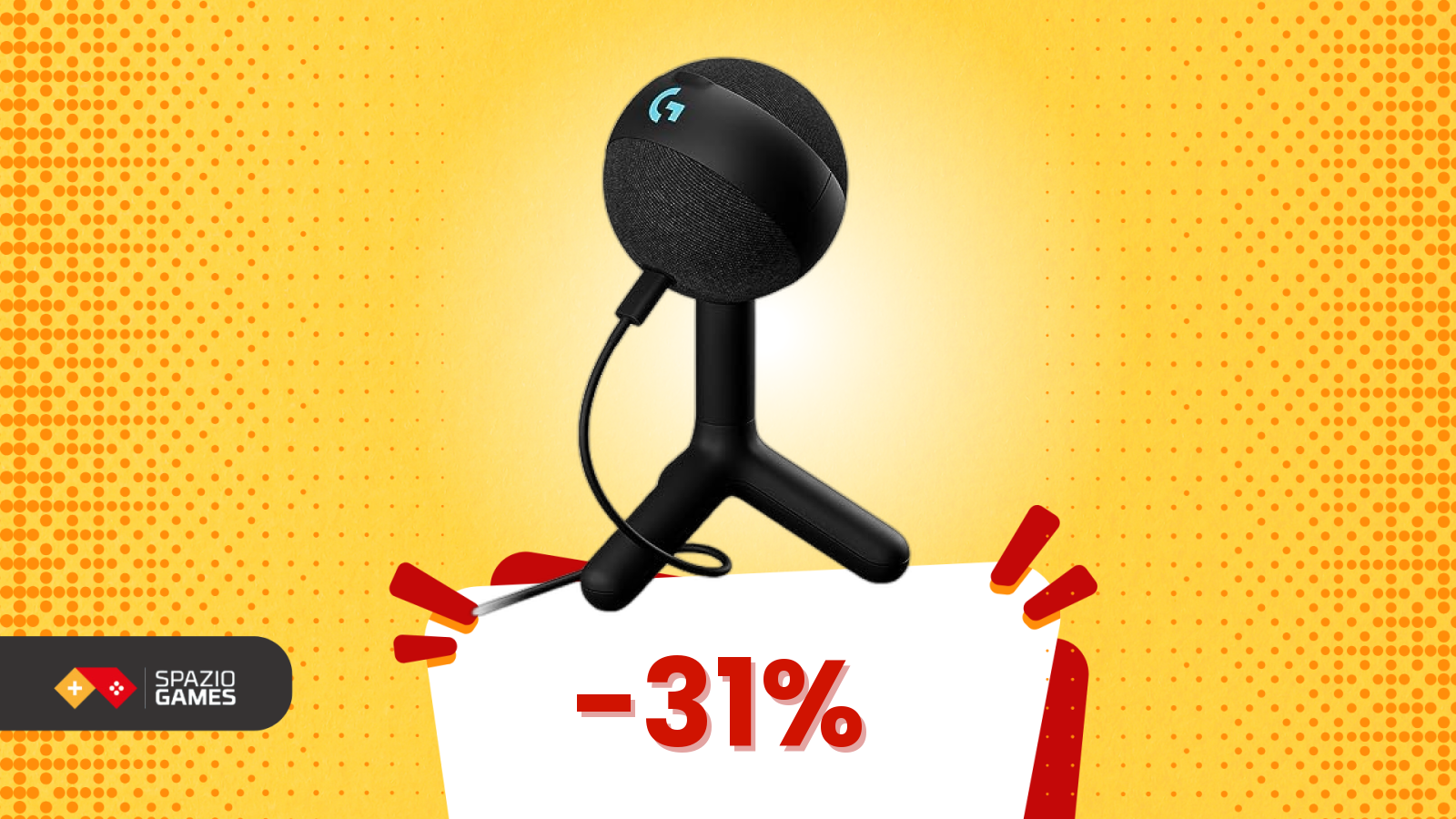 Gaming look, audio di qualità e sconto folle: questo microfono è perfetto