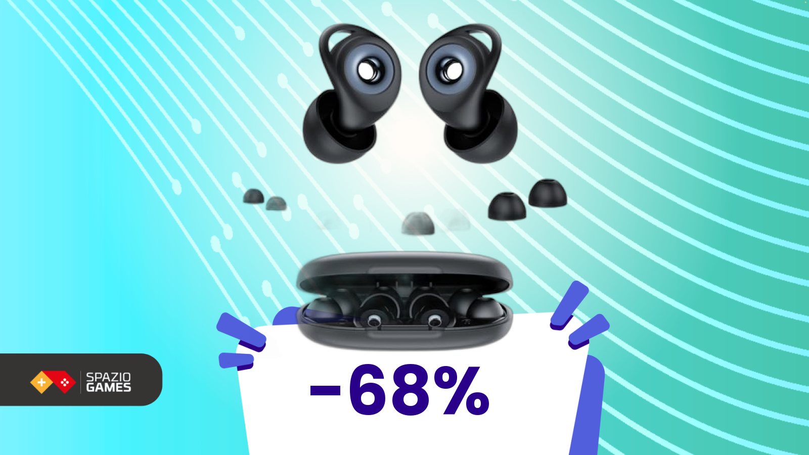 Focus totale senza musica: auricolari per la concentrazione ora a 16€