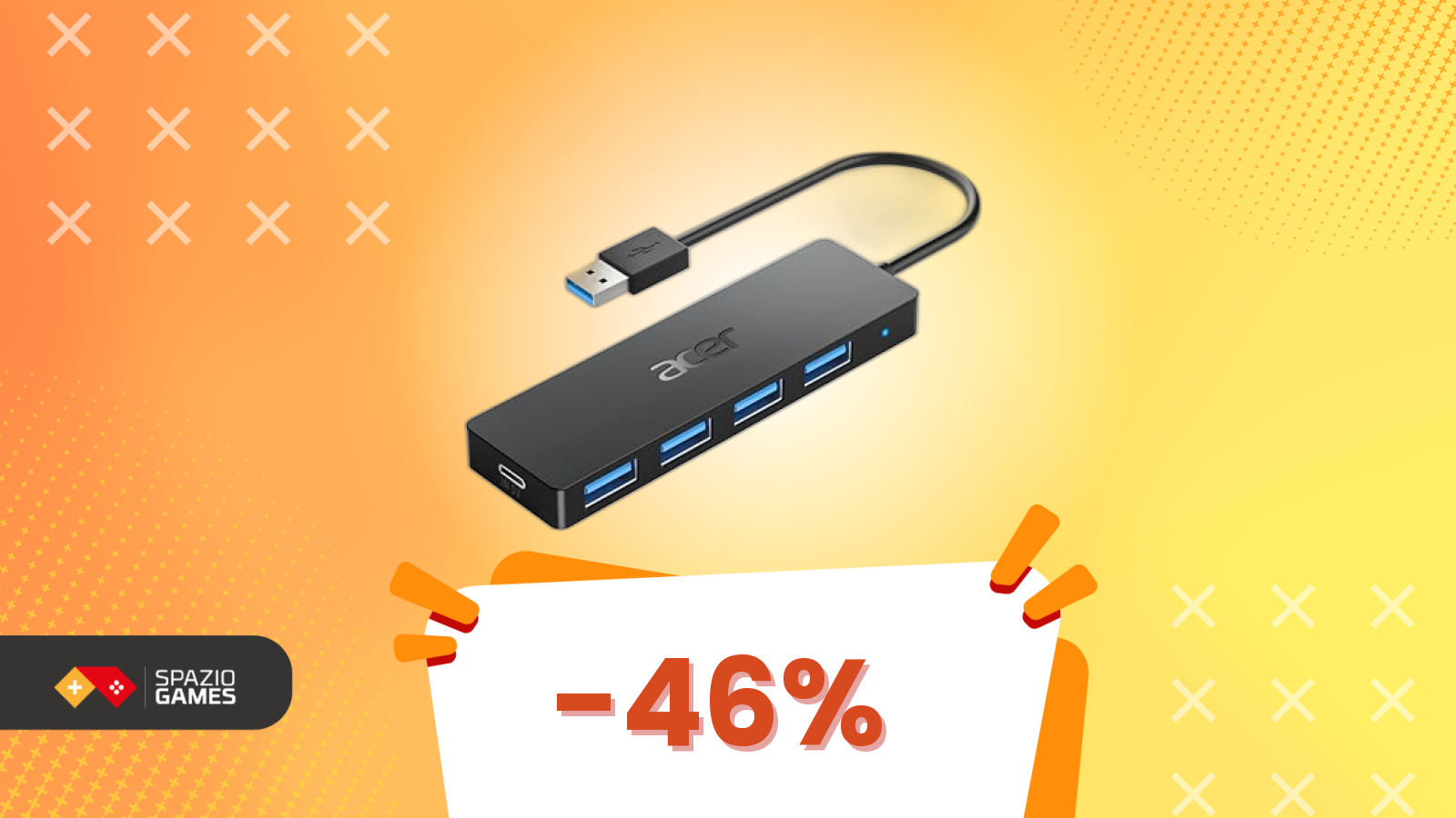 Moltiplica le tue porte USB: Acer lo fa a 8€ (promo in scadenza)
