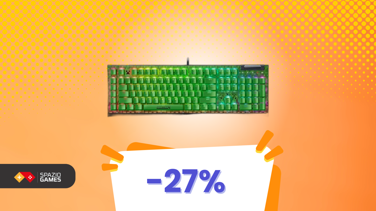 Sconto imperdibile! Ma il vero colpo di scena è il design Minecraft di questa tastiera