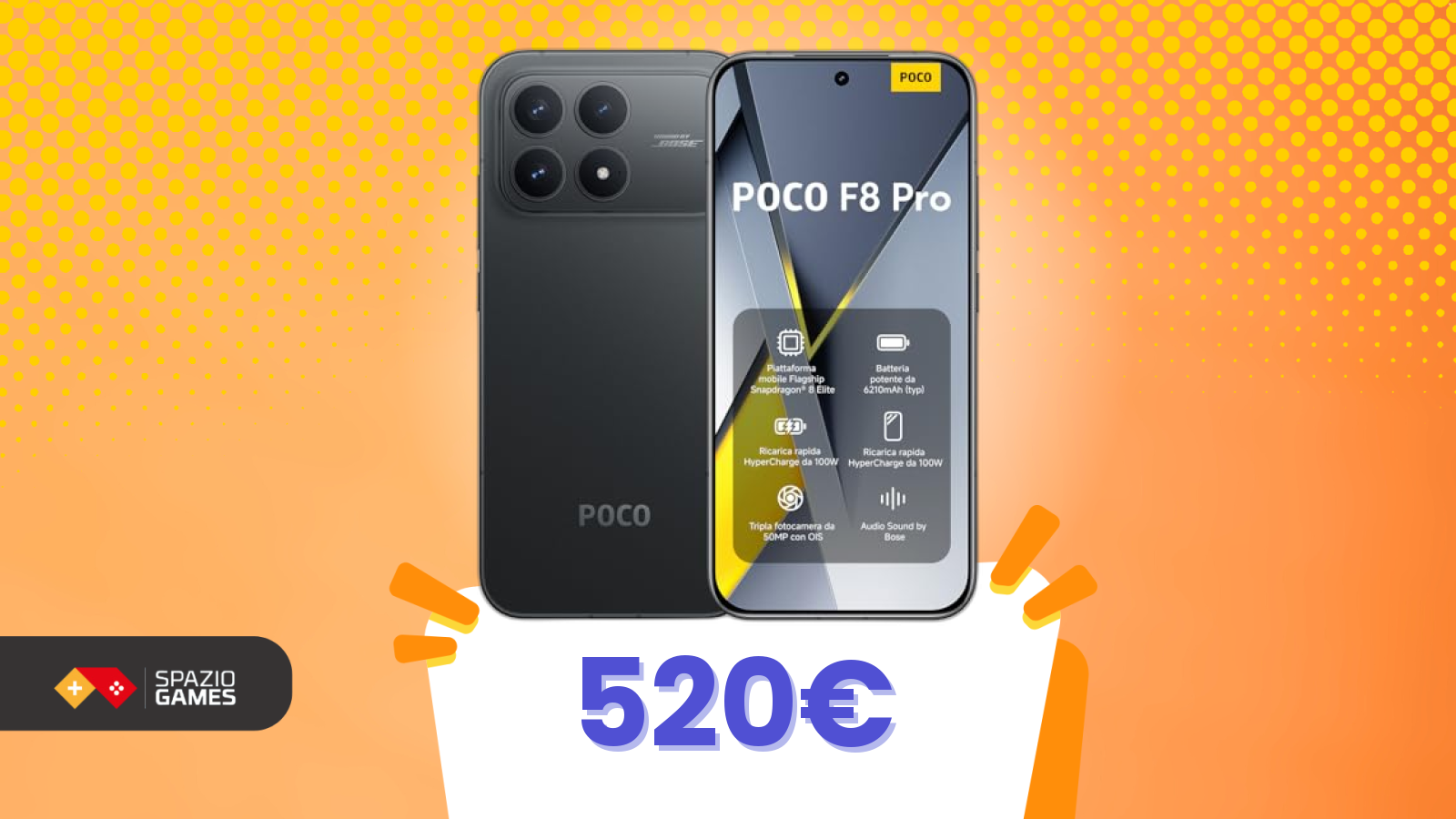 Amazon abbassa il prezzo del POCO F8 Pro fino ai livelli di lancio