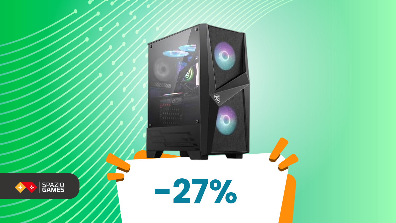Nuovo look al tuo PC: case MSI in super offerta a meno di 55€