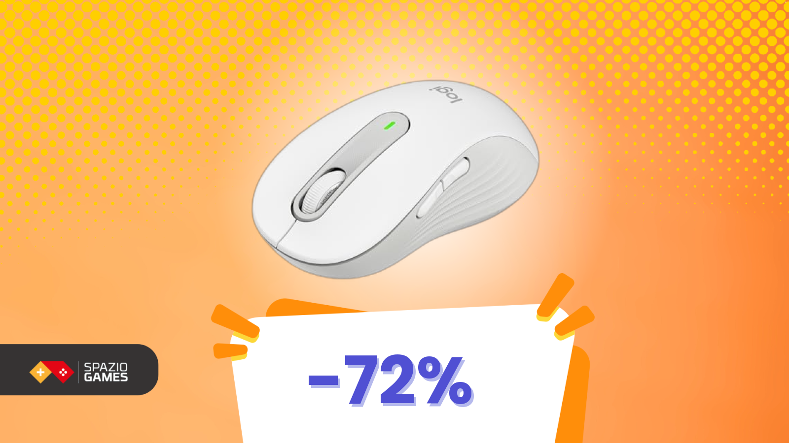 Fai presto! Mouse Logitech wireless a 15€, sconto pazzesco del 71%