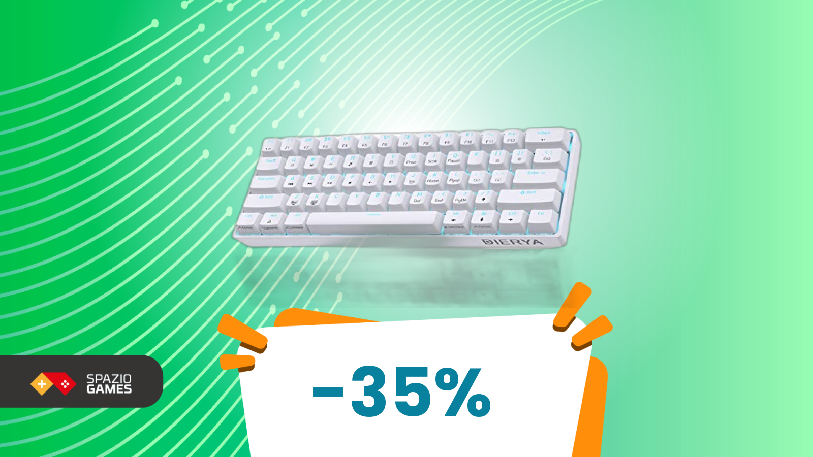 Se nel gaming non usi il tastierino numerico, questa tastiera da 26€ è perfetta per te