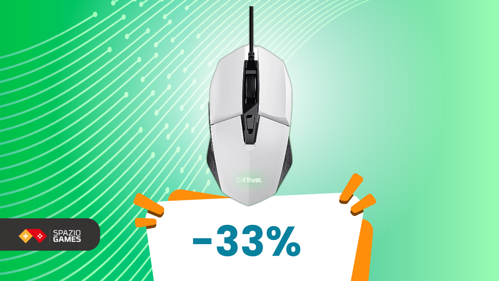 Per chi ama il cablato, questo mouse a -33% è un affare da non perdere
